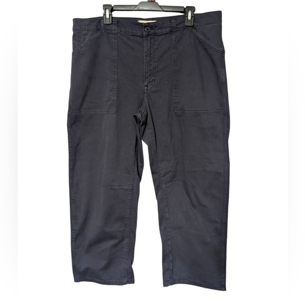 Madewell Navy Blue Utility Darted Barrel Leg Pants Women's Size‎ 32